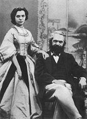 Marx and wife in 1866